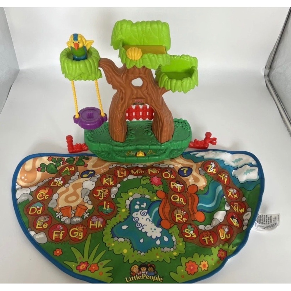 Fisher Price Little People A to ZLearning Zoo Alphabet Mat Tree House Toy 2004 - Picture 7 of 9